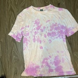 Pink tie dye shirt size small wild fable